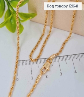 Цепочка ЯКОРНОЕ витое плетение, длина 40см Xuping 18K 121641 фото