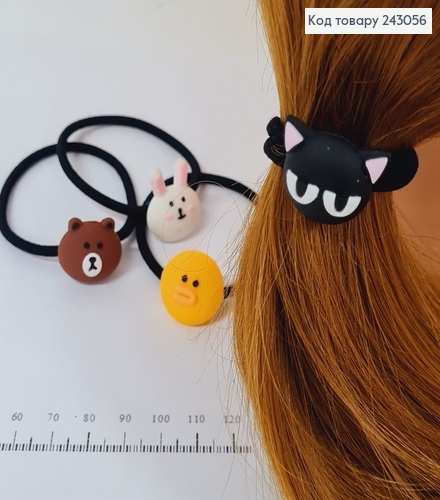 Резинка черная Звери  243056 фото 1
