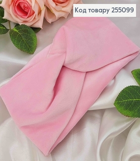 Повязка Велюровая СВЕТ-РОЗОВАЯ 23*9,5см в ассор. 275065 фото