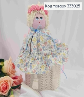 Коробка подарочная (17*13,5см), КУКА (20см) (Цветочное платье), ручная работа, Украина. 333025 фото