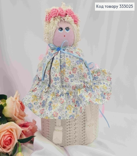 Коробка подарочная (17*13,5см), КУКА (20см) (Цветочное платье), ручная работа, Украина. 333025 фото 1