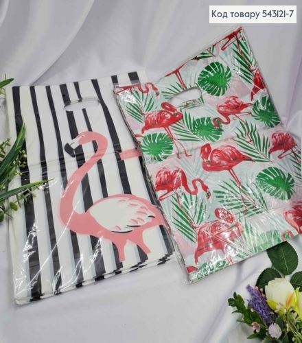 Пакет полиэтиленовый "ФЛАМИНГО", в ассорт, 39х30 см, 100 шт/уп 543121-7 фото 1