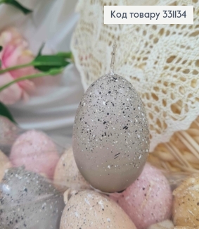 Свеча-яйцо "Крошенка рябенькая" ПАСТЕЛЬНАЯ, 6*4см в ассортименте 331134 фото