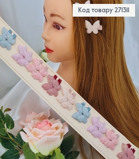 Заколка дитяча стріла Метелик в асор. 20шт/уп. 271311 фото