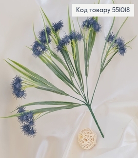 Искусственная зелень колючка темная из 7 веточек 31 см. 551018 фото