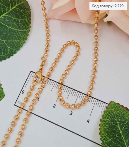 Цепочка плетения с шариками, дл. 50см, Xuping 18К 121229 фото 1