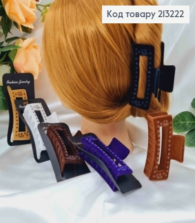 Краб каучук, Велюр, з квітковим принтом, 8,5см. кольори в асорт. 213222 фото