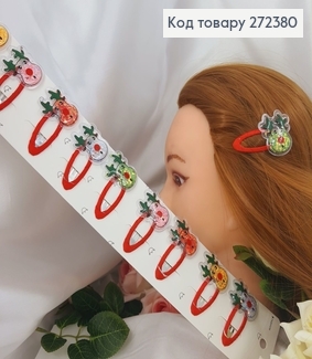 Заколка дитяча тік-так Олень 5см, 10шт/уп. 272380 фото