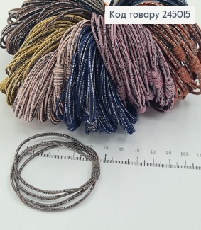 Резинка квадра с люрексом в асс. 10 шт / уп. цена за уп. 245015 фото