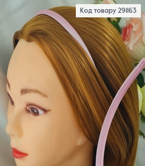 Обруч (заготовка)  пластик РОЗОВЫЙ обтягнутый тканинью 1см  291163 фото