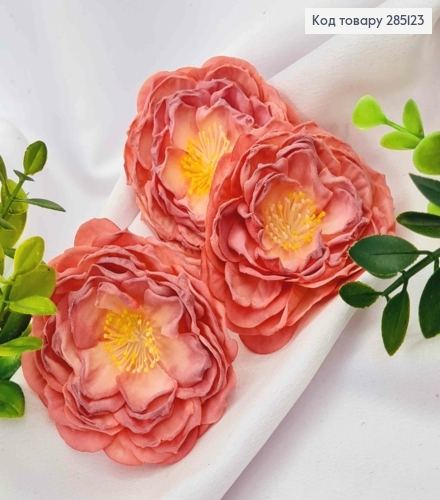 Искусственное приложение цветок Камелии, Розово-сливового цвета, 6см 285123 фото 1