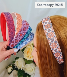 Обруч  пластик в тканині, Український мотив, в асорт. виробник Україна (ручна робота) 292115 фото