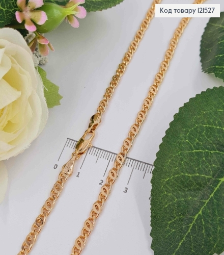 Цепочка плетения Кофейное зернышко, дл. 45см, шир. 4мм, Xuping 18K 121527 фото 1