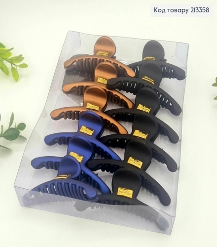 Краб пластик, матовий, "ДУГА", розмір 7,5см, Кольори в асортименті 213358 фото 1