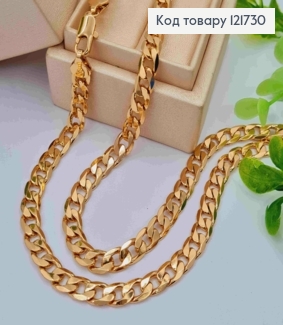 Цепочка Панцирное плетение, ширина 6мм, длина 55см, Xuping 18К 121730 фото