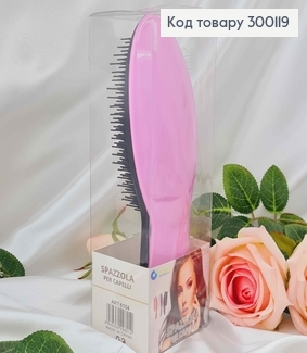 Щетка для волос, Spazzola (тангл тизер), Розово-Черная, большая(21*8), качественный Китай 300119 фото