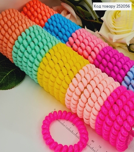 Резинка пружинка 5,5см яскрава в асорт. 252056 фото 1