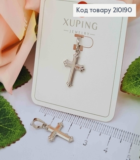 Крестик родованный, 1,5*1см, Xuping 210190 фото