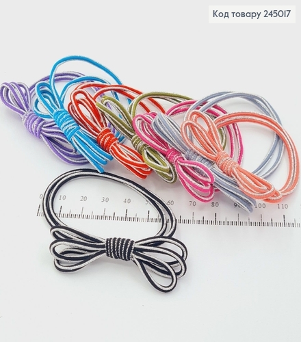 Резинка двойная с люрексом в асс. 10 шт / уп. цена за уп. 245017 фото 1