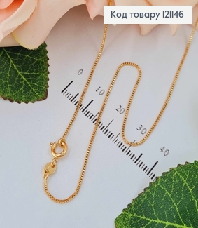 Ланцюжок, квадратний снейк, довж. 40см. Xuping 18K 121146 фото