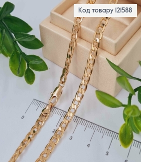 Цепочка Панцирное плетение, ширина 4мм, длина 59см, Xuping 18K 121588 фото