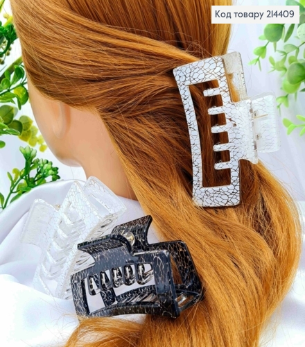 Краб пластик (акрил) "ПРЯМОУГОЛЬНЫЙ", 8см, Цвета в ассортименте 214409 фото 1