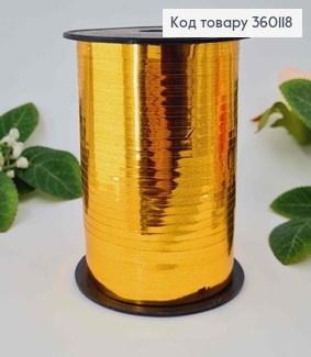 Лента-Завязка полипропиленовая, ЗОЛОТО МЕТАЛЛИК, шир.0,5см, дл. 120м 360118 фото