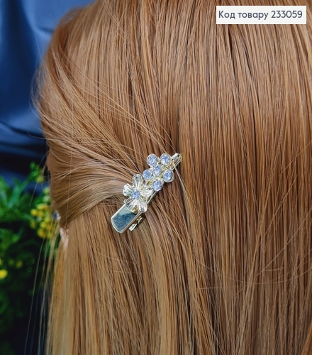 Заколка стрела металл цветочек   золотая 3 см в ас.12 шт/уп. 233059 фото 1