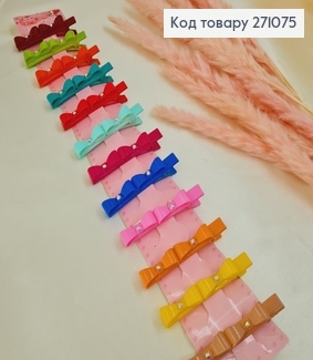 Заколка уточка детская Бантик в асс. 12шт 271075 фото