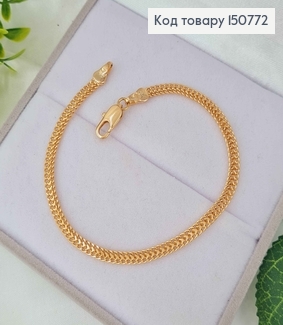 Браслет плетения Питон, шир.3мм, дл. 19см, Xuping 18K 150772 фото