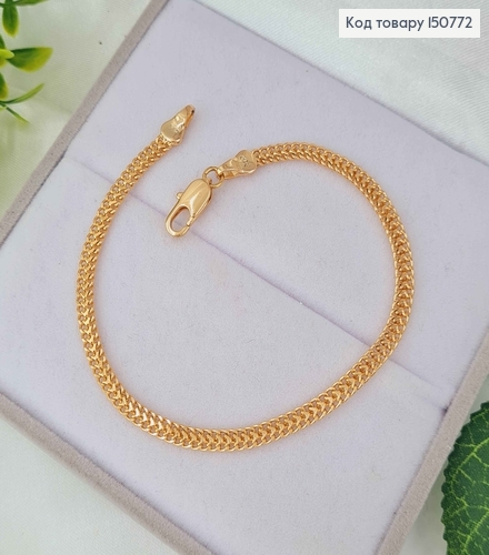 Браслет плетения Питон, шир.3мм, дл. 19см, Xuping 18K 150772 фото 1