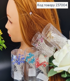 Шпилька - рогач Квіточка з камінцями в асорт. 237004 фото