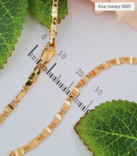 Цепочка пластинки 0,3см, дл. 45см Xuping 18K 121125 фото 1