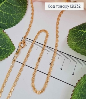 Цепочка,  плетение улитка , ширина  2мм, длина 50см. Xuping 18K 121232 фото