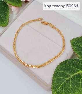 Браслет улиточное плетение 19см, Xuping 18K 150964 фото