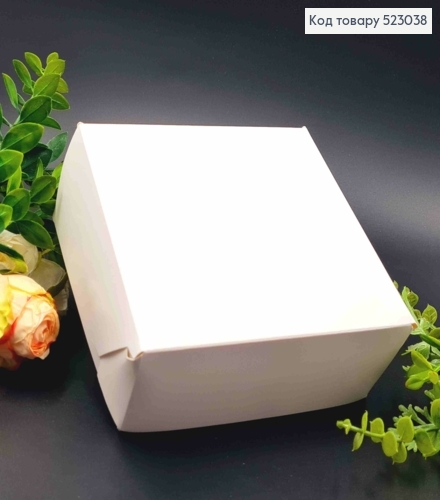 Подарочная складная коробка, Белого цвета, 15*15*6см 523038 фото 1