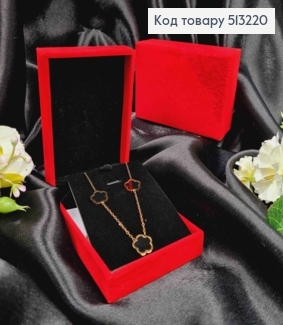 Коробка велюр, прямоугольная с вытесненным рисунком, 10*7*3см, Красного цвета 513220 фото