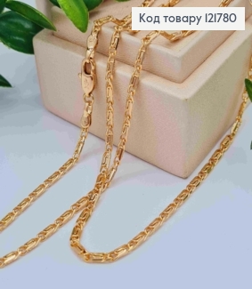 Цепочка Улиточное плетение, ширина 2,5мм, длина 45см, Xuping 18K 121780 фото