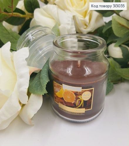 Аромасвечка в банке BISPOL Шоколад-Апельсин 120 гр/28годин, 71-340 313035 фото 1