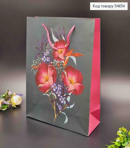 Пакет бумажный, "Букет цветов", 26*32*10см в ассорт. 541134 фото 3