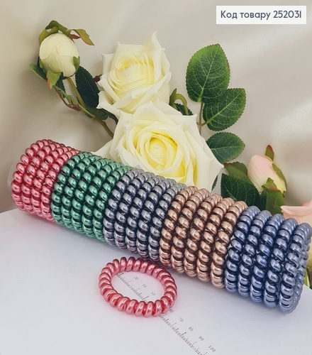 Резинка Пружинка №31 5см металлик в асс, цена за 1шт .25 шт/бабіна 252031 фото 1