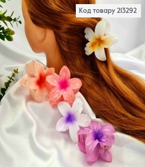 Краб пластик глянцевий "Гавайська Квітка", 8см, кольори в асортименті 213292 фото