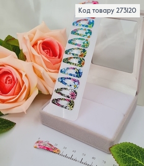 Заколка тік-так "Весна", 3см, 12шт/уп. 273120 фото