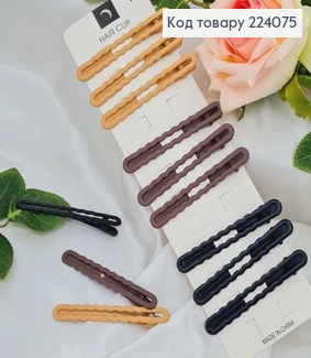 Заколка Стрела (Клюв) Волнами  8,2см в асорт. 224075 фото