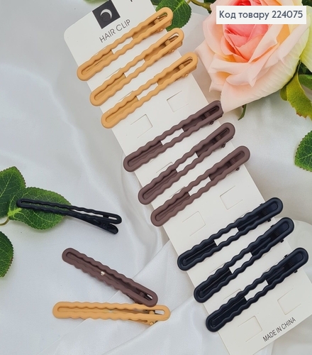 Заколка Стрела (Клюв) Волнами  8,2см в асорт. 224075 фото 1