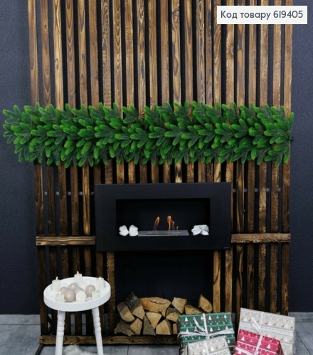 Гілочка  ялинки 2м, Салатові Кінці (лита), ширина 3о-40см ( можна регулювати - металева основа) 619405 фото 1