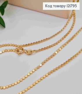 Цепочка плетения МОНЕТКАМИ, ширина 2мм, длина 60см, Xuping 18K 121795 фото