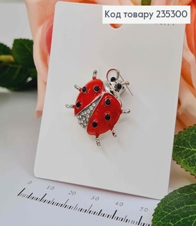 Брошь БЕДРИК, серебряного цвета, 2,5см 235300 фото