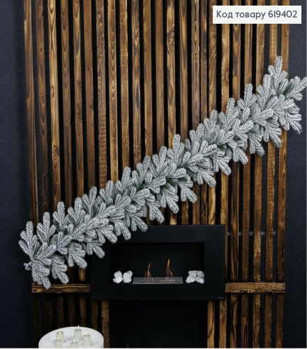 Гілочка Ялинки 2м, "ЗАСНІЖЕНА", довж. пагона 17см , ширина гілки  може бути 30-40см 619402 фото 1