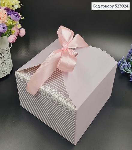 Коробка складная "Кружево", 23х14,5х23см, в ассорт. 523024 фото 3